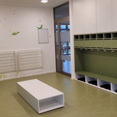 Garderobe der Kita Traumwerkstatt