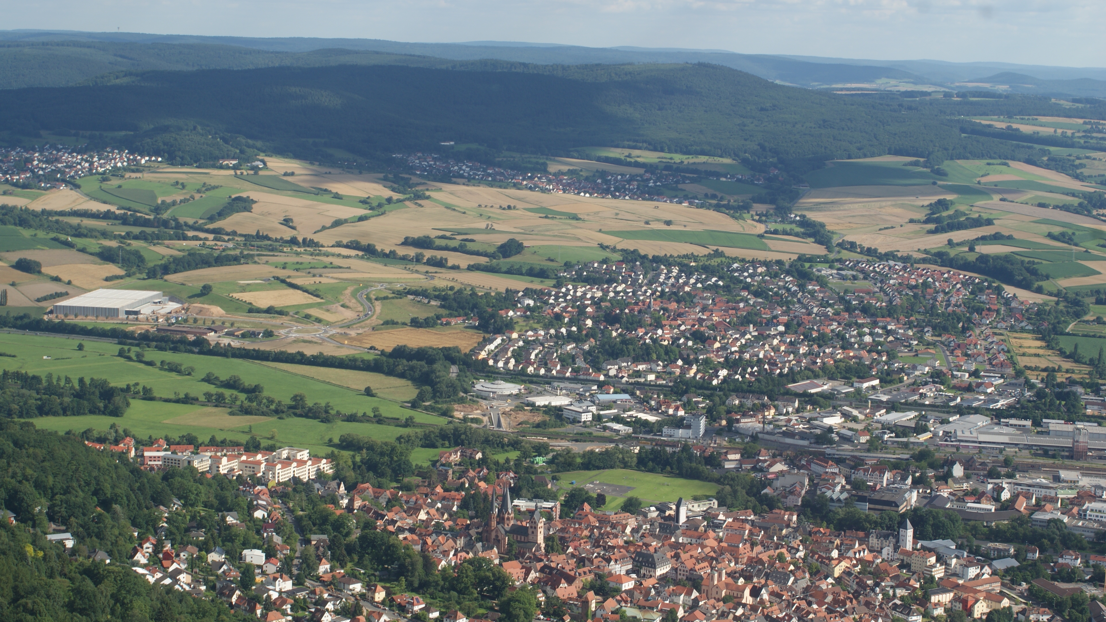 Luftaufnahme des Ortsteils Altenhasslau