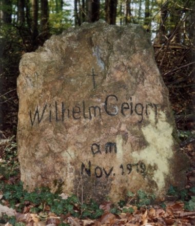 Stein zum Gedenken an Wilhelm Geiger