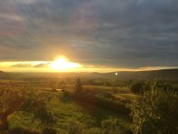 Sonnenuntergang zwischen Eidengesäß und Altenhaßlau