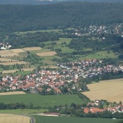 Luftaufnahme des Ortsteils Geislitz