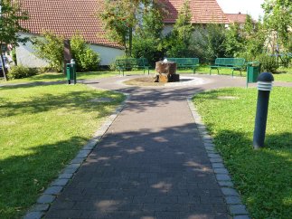 Brunnen im Park von Geislitz
