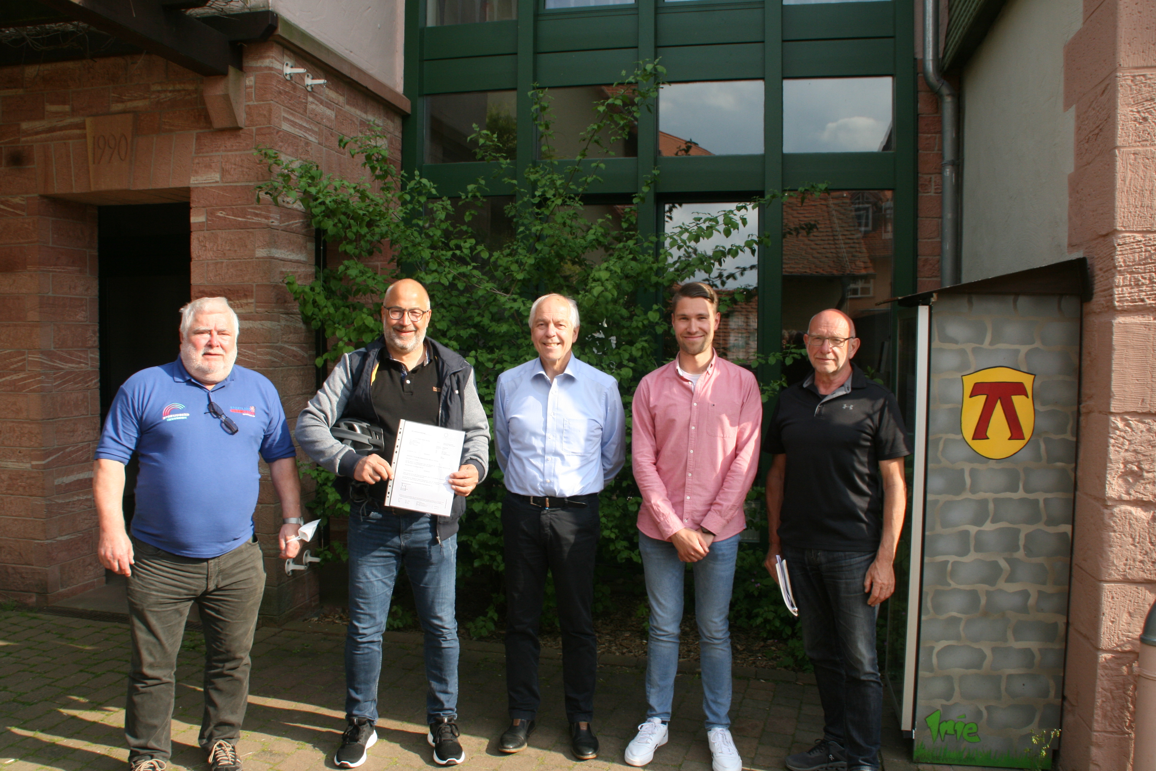 Übergabe der Ehrenurkunden an die Übungsleiter