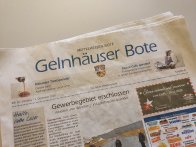 Cover des Gelnhäuser Boten auf dem die Schlagzeile Gewerbegebiet erschlossen erkennbar ist