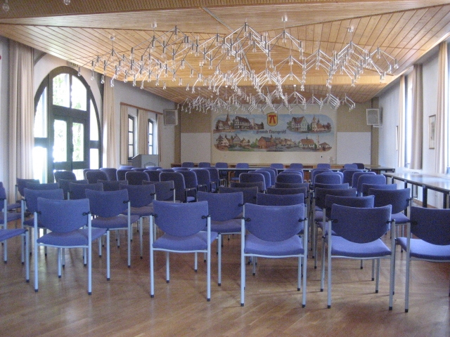 Bestuhlter Sall in der Zehntscheune