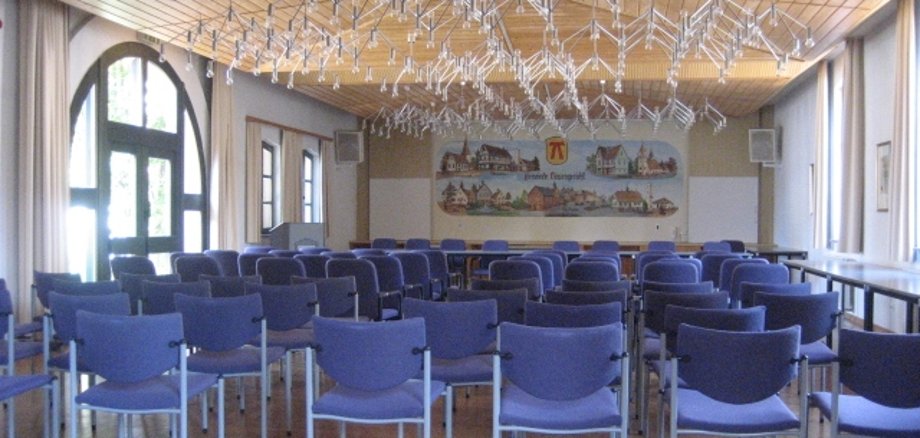 Bestuhlter Sall in der Zehntscheune